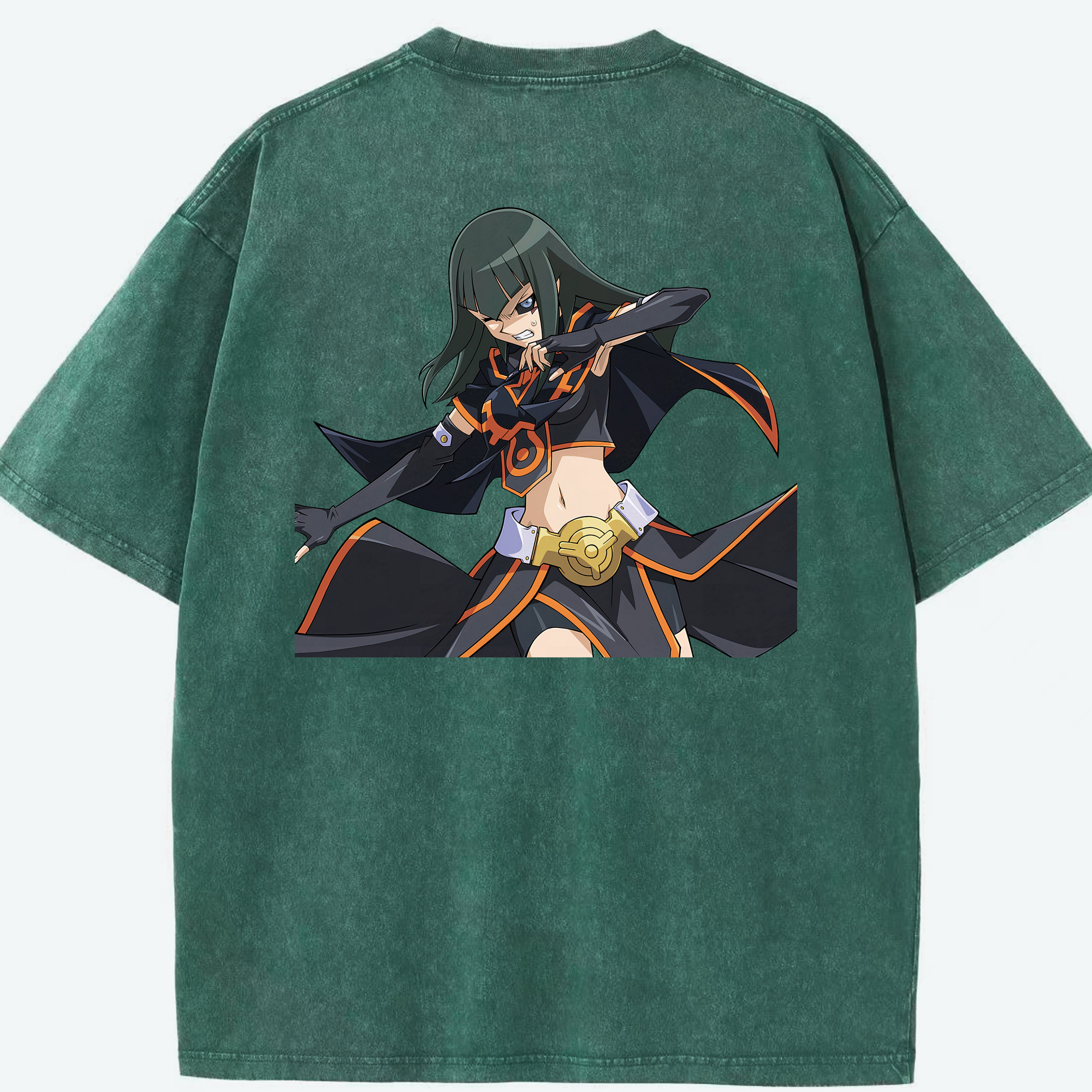 （画像用） 遊☆戯☆王 Yu-Gi-Oh! 綿100% ヴィンテージ風 半袖Tシャツ（背面プリント）